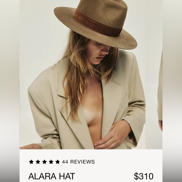 JANESSA LEONE Alara hat in Dark Sand - SOLD OUT online - Picture 3 of 7